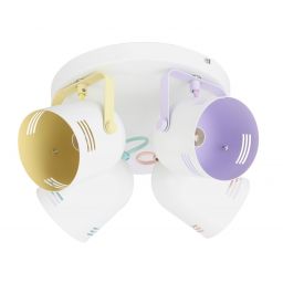 Rabalux Minuet lampa podsufitowa 4x40W biała/wielokolorowa 7014