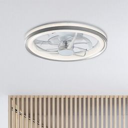 Rabalux Fanricius plafon 1x40 W z wentylatorem biały-srebrny 71335