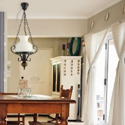 Rabalux Petronel lampa wisząca 1x60W czarny mat 7076