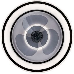 Rabalux Horacio lampa podsufitowa 1x67W LED z wentylatorem czarny/biały 71009