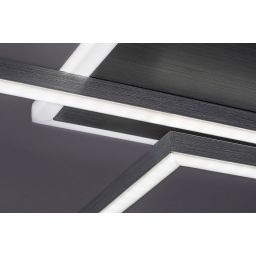 Rabalux Benedick lampa podsufitowa 1x40W LED srebrny/szczotkowane aluminium 71015