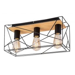 Rabalux Boire lampa podsufitowa 3x40W czarny 71023