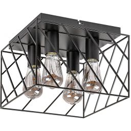 Rabalux Boroo lampa podsufitowa 4x25W czarny mat 71027