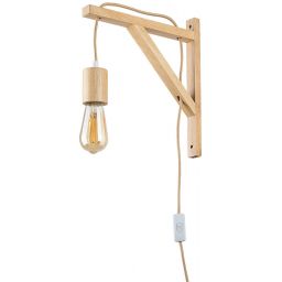 Rabalux Ubul kinkiet 1x60W drewno 71028