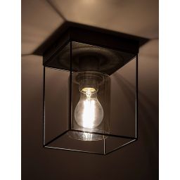Rabalux Chadwick lampa podsufitowa 1x25W czarny/szkło dymne 71031