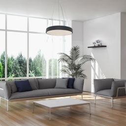 Rabalux Tesia lampa wisząca 1x60W LED czarny/biały 71041