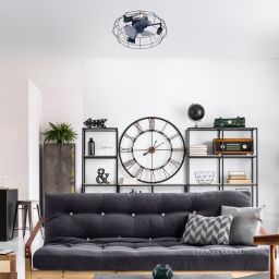 Rabalux Cadmus lampa podsufitowa 3x25W z wentylatorem czarny mat 71043