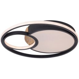 Rabalux Leola lampa podsufitowa 1x81W czarny/biały 71044