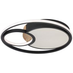 Rabalux Leola lampa podsufitowa 1x81W czarny/biały 71044