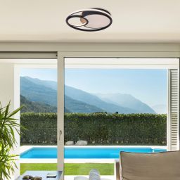 Rabalux Leola lampa podsufitowa 1x81W czarny/biały 71044