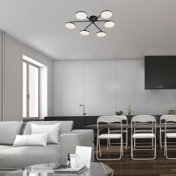 Rabalux Madi lampa podsufitowa 24 W biała-czarna 71063