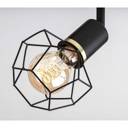 Rabalux Fran lampa podsufitowa 2x40 W czarna 71066