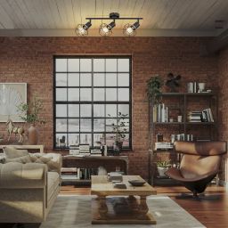 Rabalux Fran lampa podsufitowa 3x40 W czarna 71067