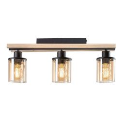 Rabalux Niylah lampa podsufitowa 1x25W czarny mat 71083