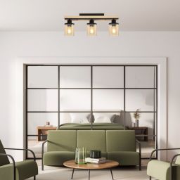 Rabalux Niylah lampa podsufitowa 1x25W czarny mat 71083