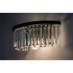 Rabalux Eloisa kinkiet 1x25 W czarny-przezroczysty 71092