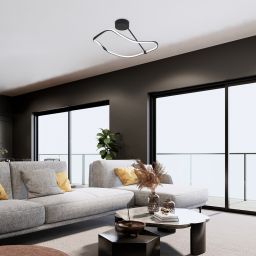 Rabalux Mirossi lampa podsufitowa 1x38 W biała-czarna 71094