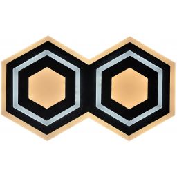 Rabalux Bitsi lampa podsufitowa 1x44W LED czarny/żółty 71114