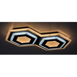 Rabalux Bitsi lampa podsufitowa 1x44W LED czarny/żółty 71114