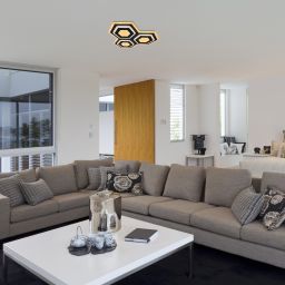 Rabalux Bitsi lampa podsufitowa 1x72W LED czarny/żółty 71115