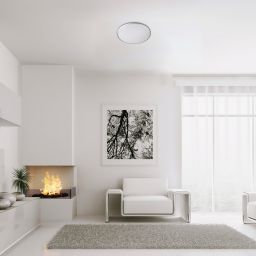 Rabalux Engon plafon 1x18W LED srebrny/biały 71127