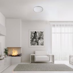 Rabalux Engon plafon 1x45W LED srebrny/biały 71131