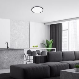 Rabalux Ezio plafon 1x15W LED biały/czarny 71155