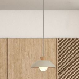 Rabalux Golnar lampa wisząca 1x5 W drewno-opal-beżowa 72230