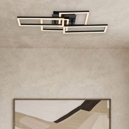 Rabalux Drusus lampa podsufitowa 4x40 W biała-czarna 71389