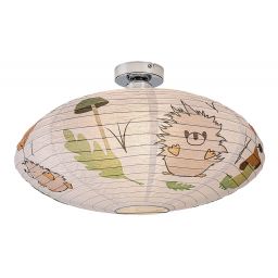 Rabalux Hedgy lampa podsufitowa 1x40 W biała-multikolor 71190