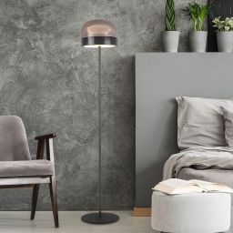Rabalux Xelira lampa stojąca 1x20 W czarna-przydymiona 74038
