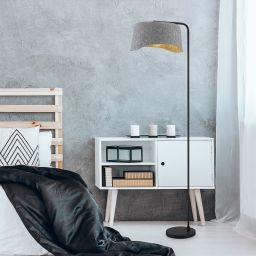 Rabalux Farelia lampa stojąca 1x10 W czarna-szara 74019
