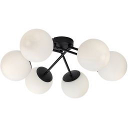 Rabalux Meduza lampa podsufitowa 6x20 W biała-czarna 71294