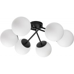 Rabalux Meduza lampa podsufitowa 6x20 W biała-czarna 71294