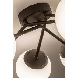 Rabalux Meduza lampa podsufitowa 6x20 W biała-czarna 71294
