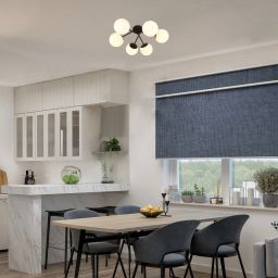 Rabalux Meduza lampa podsufitowa 6x20 W biała-czarna 71294