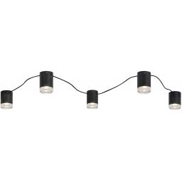 Rabalux Looplab lampa podsufitowa 5x28 W czarna 71295