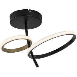 Rabalux Emilion lampa podsufitowa 1x24 W czarna-złota 71296