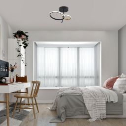 Rabalux Emilion lampa podsufitowa 1x24 W czarna-złota 71296