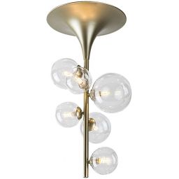 Rabalux Aslov lampa podsufitowa 5x28 W przezroczysta-złota 71298