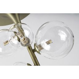 Rabalux Aslov lampa podsufitowa 5x28 W przezroczysta-złota 71298