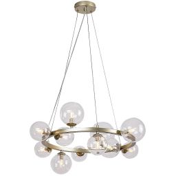 Rabalux Aslov lampa wisząca 11x28 W przezroczysta-złota 71300