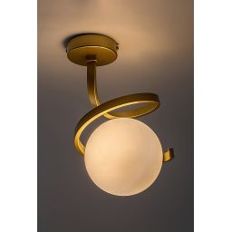 Rabalux Sarabi lampa podsufitowa 1x20 W biała-złota 71301