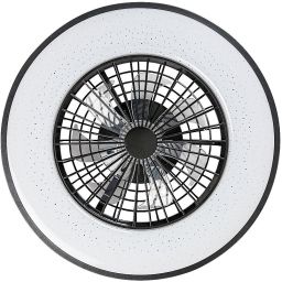 Rabalux Dalfon 2 plafon 1x72 W z wentylatorem biały-czarny 71334