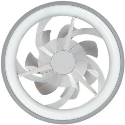 Rabalux Fanricius plafon 1x40 W z wentylatorem biały-srebrny 71335