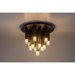 Rabalux Ramira lampa podsufitowa 13x5 W czarna-przezroczysta 71354