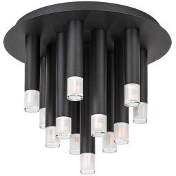 Rabalux Ramira lampa podsufitowa 13x5 W czarna-przezroczysta 71354