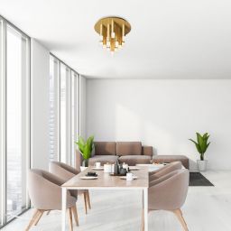 Rabalux Ramira lampa podsufitowa 13x5 W przezroczysta-złota 71355