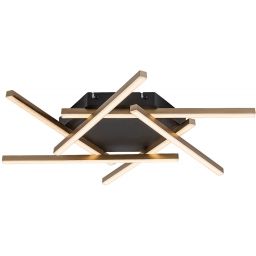 Rabalux Severine lampa podsufitowa 6x40 W biała-czarna-złota 71365