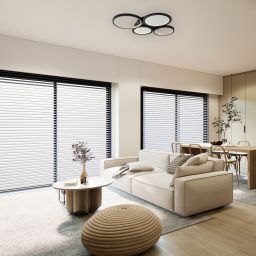 Rabalux Aranis lampa podsufitowa 4x40 W biała-czarna 71378